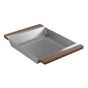 Home Refinements by Julien - Colander For Fira Sink W/Ledge, Walnut Handles, 12X17-1/4X2-1/4