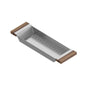 Home Refinements by Julien - Colander For 18In Sink, Walnut Handles, 6X19X2-1/4