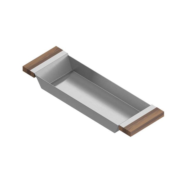 Home Refinements by Julien - Tray For 18In Sink, Walnut Handles, 6X19X2-1/4