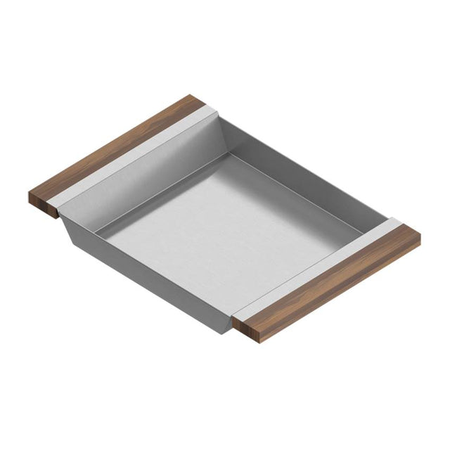 Home Refinements by Julien - Tray For 16In Sink, Walnut Handles, 12X17X2-1/4