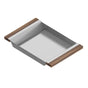 Home Refinements by Julien - Tray For 17In Sink, Walnut Handles, 12X18X2-1/4