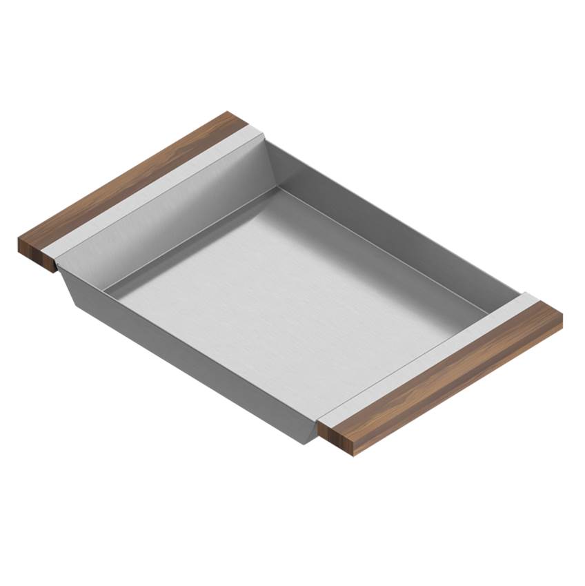 Home Refinements by Julien - Tray For 18In Sink, Walnut Handles, 12X19X2-1/4