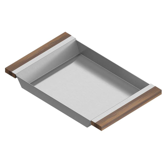 Home Refinements by Julien - Tray For 18In Sink, Walnut Handles, 12X19X2-1/4