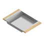 Home Refinements by Julien - Colander For 16In Sink, Maple Handles, 12X17X2-1/4