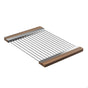 Home Refinements by Julien - Drying Rack For Fira Sink W/Ledge, Walnut Handles, 12X17-1/4X3/4