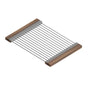 Home Refinements by Julien - Drying Rack For 16In Sink, Walnut Handles, 12X17X1