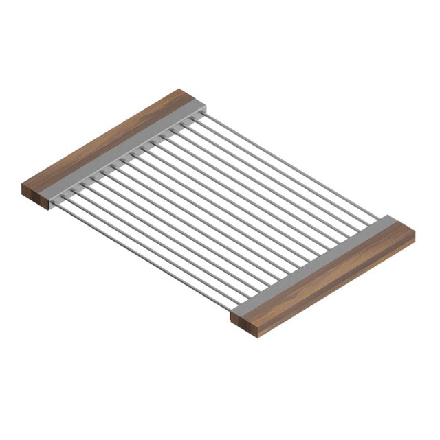 Home Refinements by Julien - Drying Rack For 17In Sink, Walnut Handles, 12X18X1