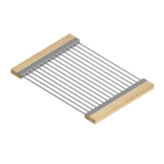 Home Refinements by Julien - Drying Rack For 16In Sink, Maple Handles, 12X17X1