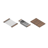 Smartstation Sink Undermount, No Acc., Double L24X18X10 R24X18X10