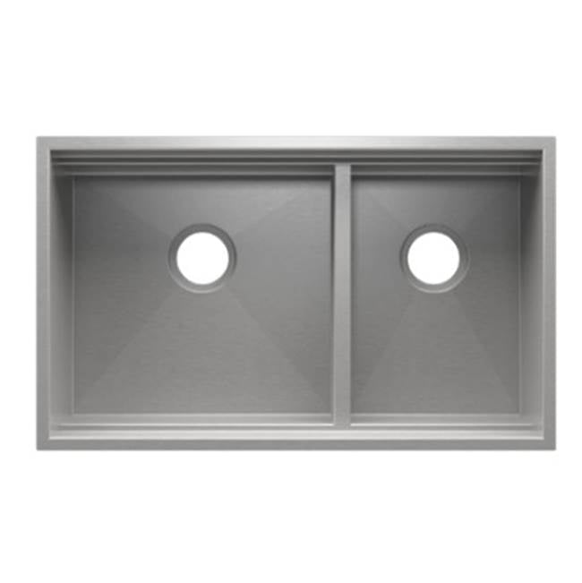 Home Refinements by Julien - Smartstation Sink Undermount, No Acc., Double L18X18X10 R12X18X10