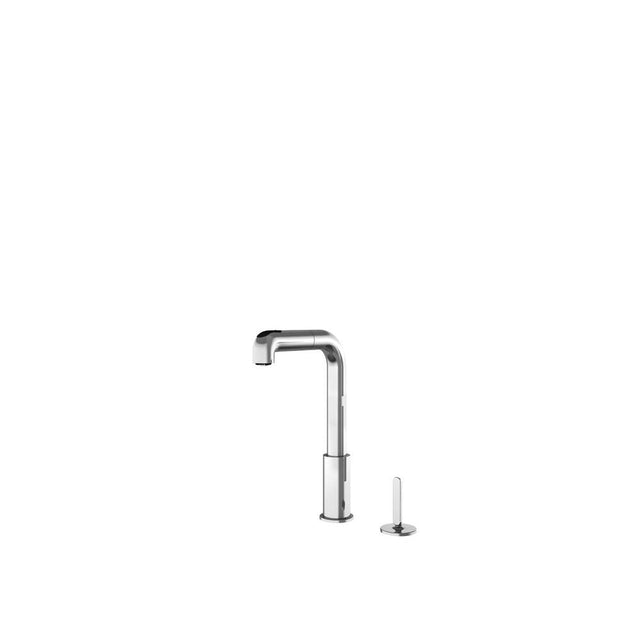 Home Refinements by Julien - Pull-Out Faucet W/ Remote Lever Latitude, Polished Chrome - Polished Chrome
