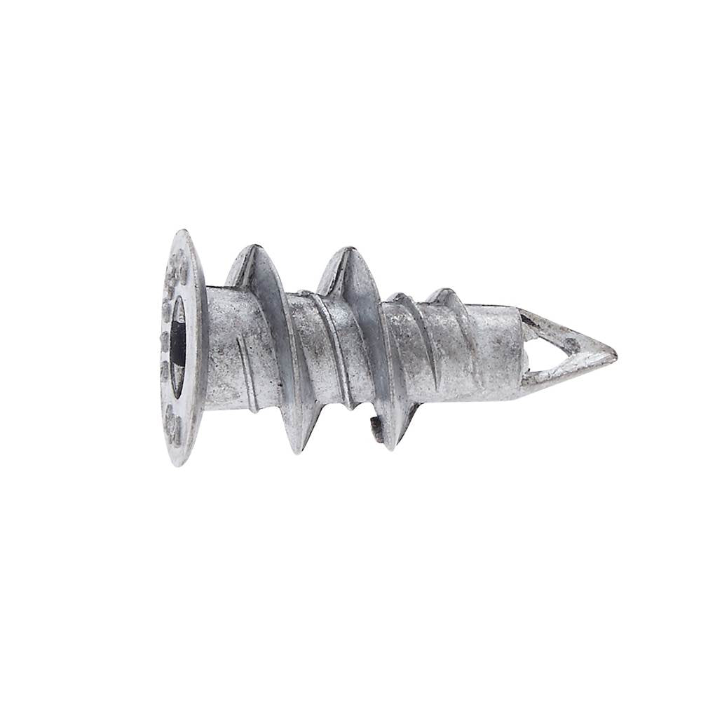 JVJ Hardware - 21 mm (13/16'') Speed Plug Dry-Wall Anchor (1000 Count), Composition Zamac - White