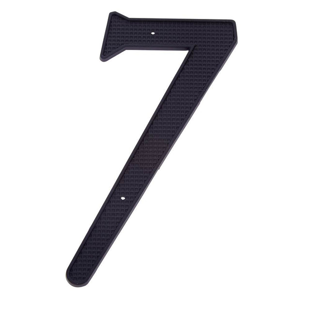 JVJ Hardware - 4'' Black Finish Zinc Alloy House Number ''7'', Composition Zamac - Black