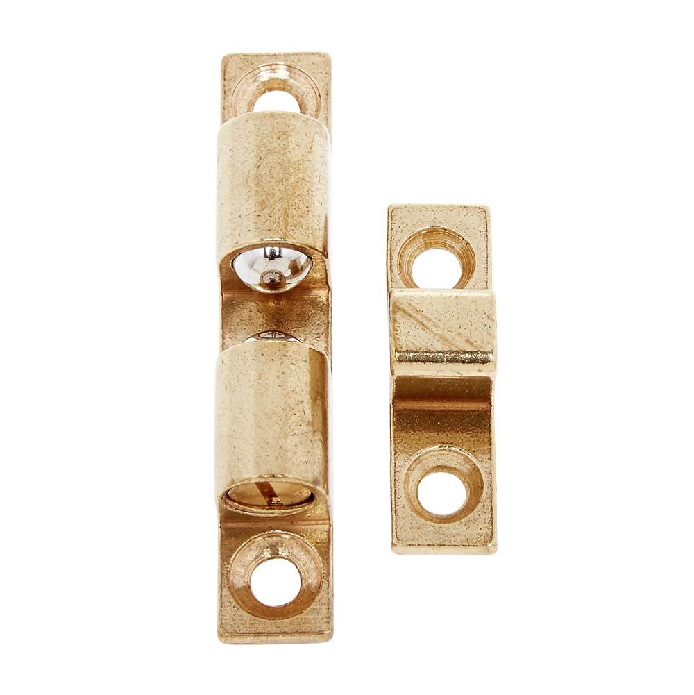 JVJ Hardware - Raw Solid Brass Finish Tension Catch, Composition Solid Brass - Solid Brass