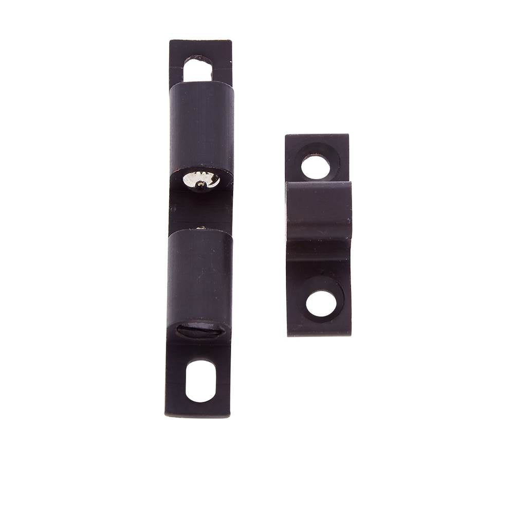 JVJ Hardware - Oil Rubbed Bronze Finish Tension Catch, Composition Solid Brass - Oil Rubbed Bronze