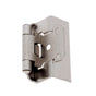 JVJ Hardware - Satin Nickel Full Wrap Overlay Self Closing Hinge (Pair), Composition Steel - Satin Nickel