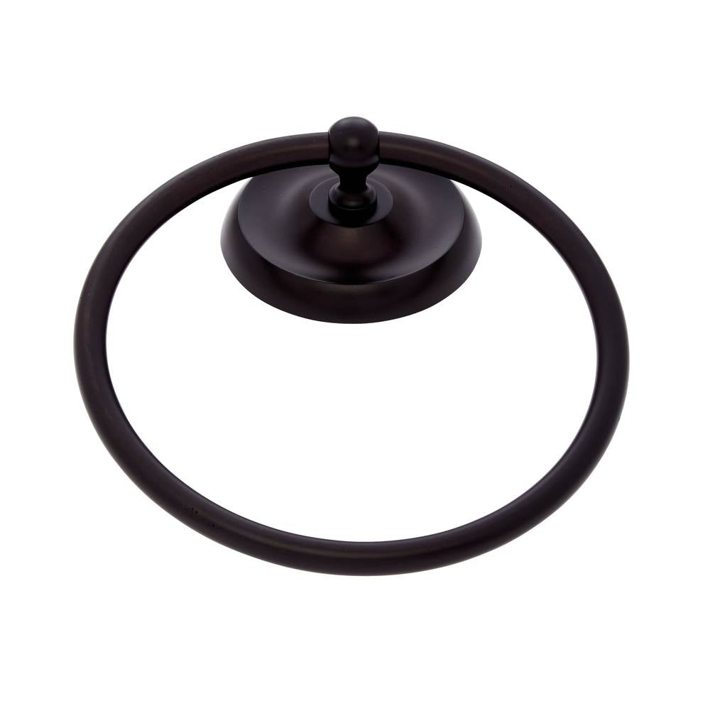 JVJ Hardware - Paramount Series Oil Rubbed Bronze Finish Towel Ring C/S, Composition Solid Brass - Oil Rubbed Bronze