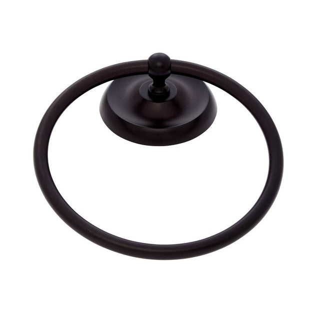 JVJ Hardware - Paramount Series Oil Rubbed Bronze Finish Towel Ring C/S, Composition Solid Brass - Oil Rubbed Bronze