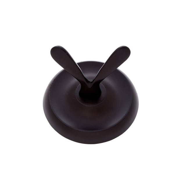 JVJ Hardware - Paramount Series Oil Rubbed Bronze Finish Double Robe Hook C/S, Composition Solid Brass - Oil Rubbed Bronze