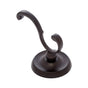 JVJ Hardware - Paramount Series Oil Rubbed Bronze Finish Deco Robe Hook C/S, Composition Solid Brass - Oil Rubbed Bronze