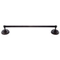 JVJ Hardware - Paramount Series Oil Rubbed Bronze Finish 18'' Towel Bar Set C/S, Composition Solid Brass - Oil Rubbed Bronze