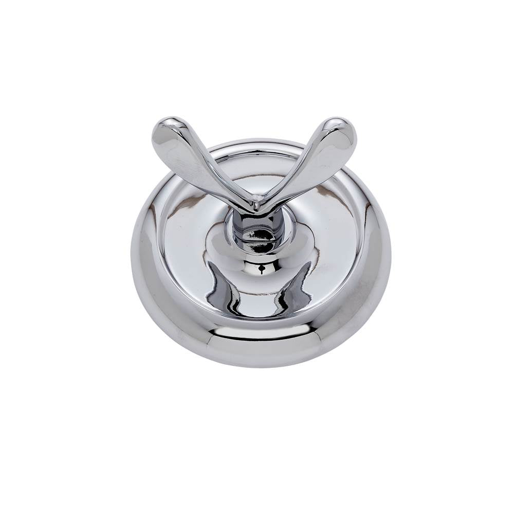JVJ Hardware - Piedmont Series Polished Chrome Finish Robe Hook C/S, Composition Zamac - Polished Chrome