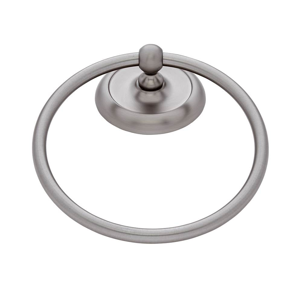 JVJ Hardware - Piedmont Series Satin Nickel Finish Towel Ring C/S, Composition Zamac - Satin Nickel