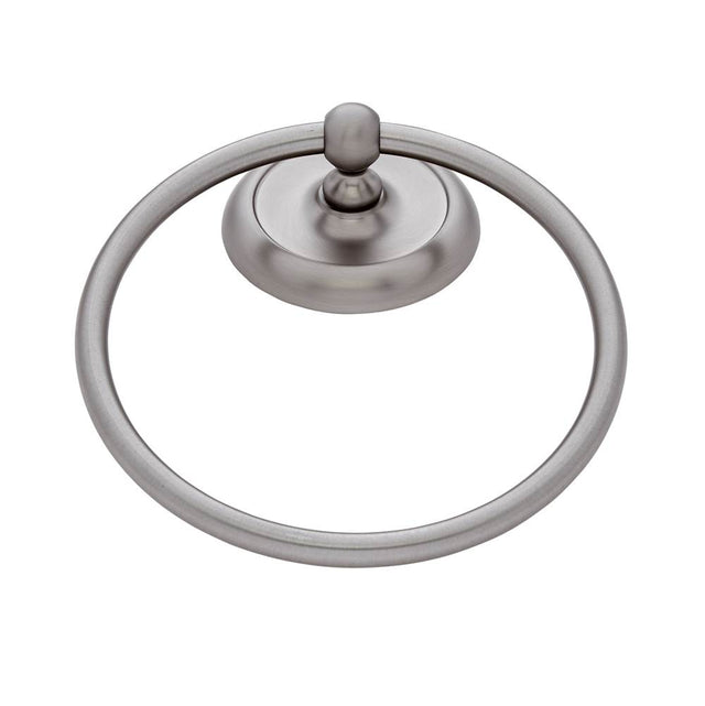 JVJ Hardware - Piedmont Series Satin Nickel Finish Towel Ring C/S, Composition Zamac - Satin Nickel