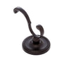 JVJ Hardware - Prestige Series Oil Rubbed Bronze Finish Deco Robe Hook C/S, Composition Solid Brass - Oil Rubbed Bronze