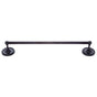 JVJ Hardware - Prestige Series Oil Rubbed Bronze Finish 18'' Towel Bar Set C/S, Composition Solid Brass - Oil Rubbed Bronze