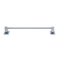 JVJ Hardware - Milan Series Polished Chrome Finish 24'' Towel Bar Set, Composition Zinc & Stainless Steel - Polished Chrome