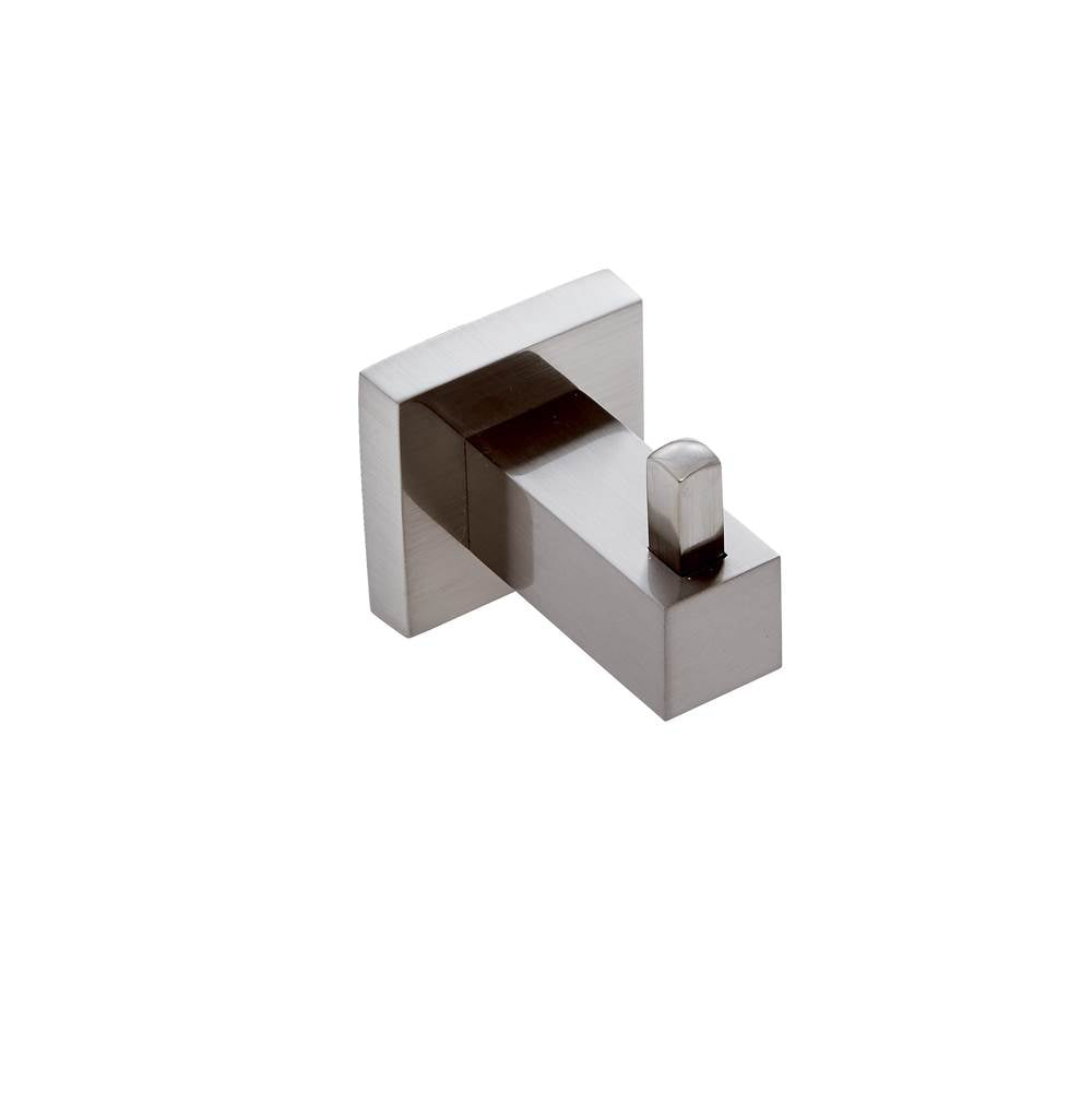 JVJ Hardware - Milan Series Satin Nickel Finish Robe Hook, Composition Zinc - Satin Nickel