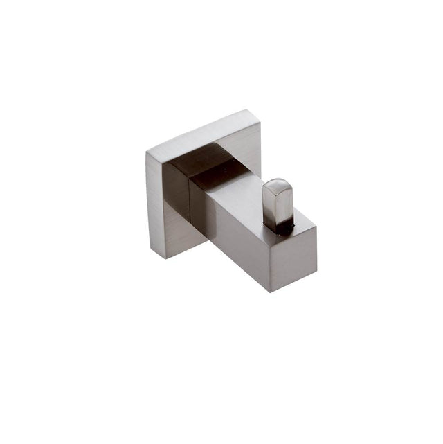 JVJ Hardware - Milan Series Satin Nickel Finish Robe Hook, Composition Zinc - Satin Nickel