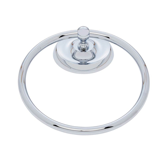 JVJ Hardware - Paramount Series Polished Chrome Finish Towel Ring C/S, Composition Solid Brass - Polished Chrome