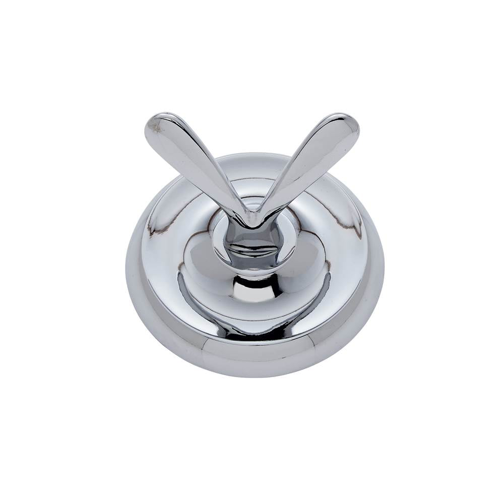 JVJ Hardware - Paramount Series Polished Chrome Finish Double Robe Hook C/S, Composition Solid Brass - Polished Chrome