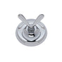 JVJ Hardware - Paramount Series Polished Chrome Finish Double Robe Hook C/S, Composition Solid Brass - Polished Chrome
