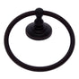 JVJ Hardware - Highland Series Oil Rubbed Bronze Finish Towel Ring C/S, Composition Zamac - Oil Rubbed Bronze