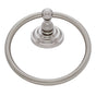 JVJ Hardware - Highland Series Satin Nickel Finish Towel Ring C/S, Composition Zamac - Satin Nickel
