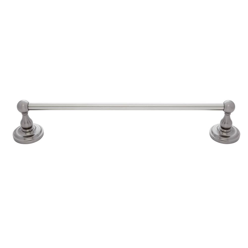 JVJ Hardware - Highland Series Satin Nickel Finish 24'' Towel Bar Set C/S, Composition Zamac - Satin Nickel