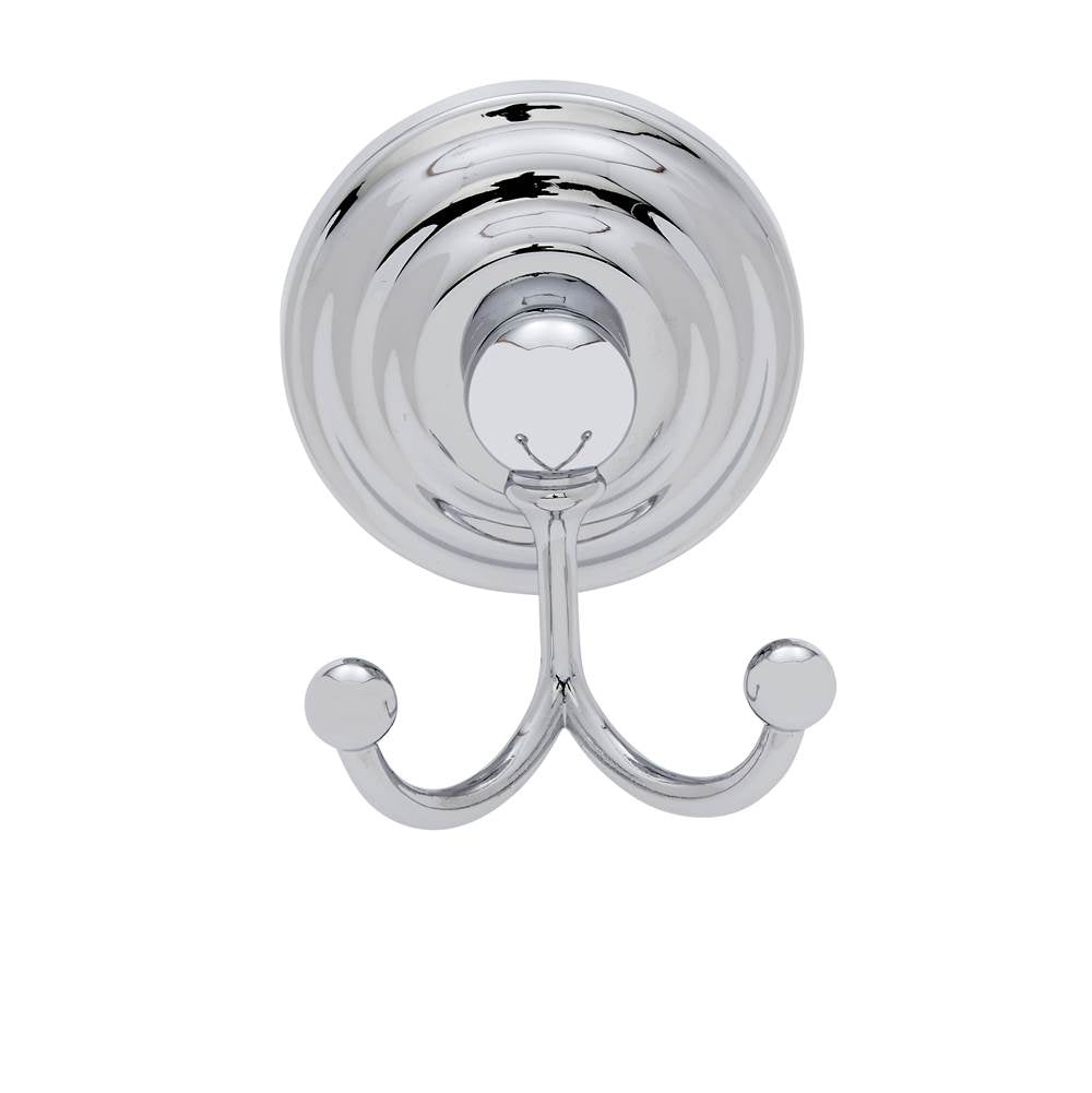 JVJ Hardware - Highland Series Polished Chrome Finish Robe Hook C/S, Composition Zamac - Polished Chrome