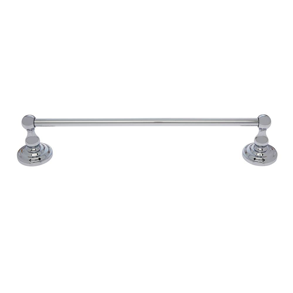 JVJ Hardware - Highland Series Polished Chrome Finish 24'' Towel Bar Set C/S, Composition Zamac - Polished Chrome