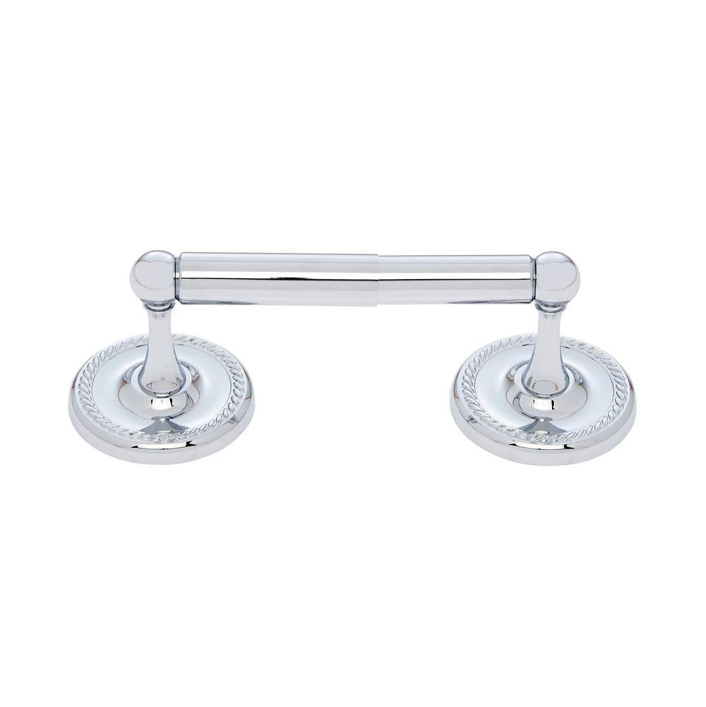 JVJ Hardware - Prestige Series Polished Chrome Finish Paper Holder C/S, Composition Solid Brass - Polished Chrome
