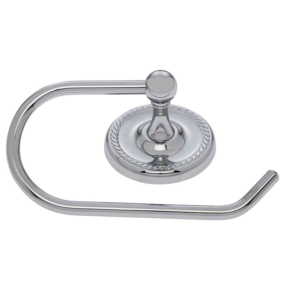 JVJ Hardware - Prestige Series Polished Chrome Finish Euro Paper Holder C/S, Composition Solid Brass - Polished Chrome