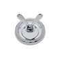 JVJ Hardware - Prestige Series Polished Chrome Finish Double Robe Hook C/S, Composition Solid Brass - Polished Chrome