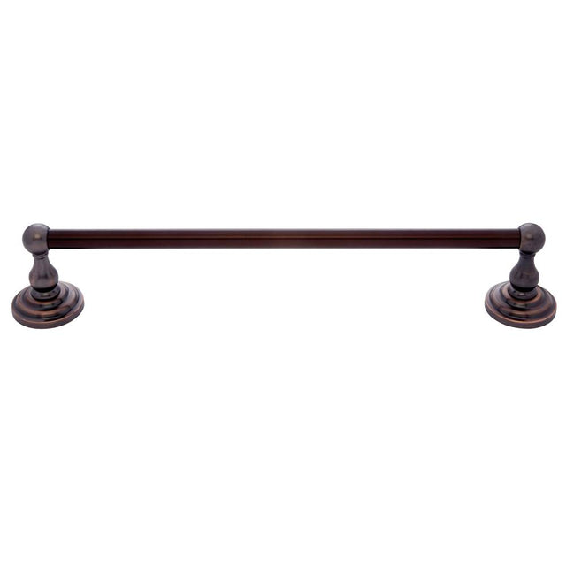 JVJ Hardware - Highland Series Old World Bronze Finish 24'' Towel Bar Set C/S, Composition Zamac - Old World Bronze