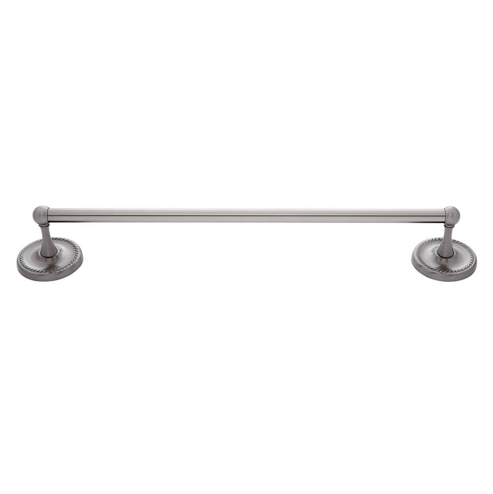 JVJ Hardware - Prestige Series Satin Nickel Finish 18'' Towel Bar Set C/S, Composition Solid Brass - Satin Nickel