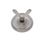 JVJ Hardware - Paramount Series Satin Nickel Finish Double Robe Hook C/S, Composition Solid Brass - Satin Nickel