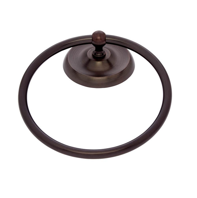 JVJ Hardware - Paramount Series Old World Bronze Finish Towel Ring C/S, Composition Solid Brass - Old World Bronze