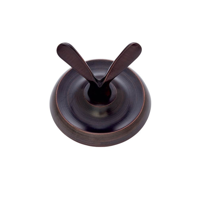 JVJ Hardware - Paramount Series Old World Bronze Finish Double Robe Hook C/S, Composition Solid Brass - Old World Bronze