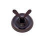 JVJ Hardware - Paramount Series Old World Bronze Finish Double Robe Hook C/S, Composition Solid Brass - Old World Bronze